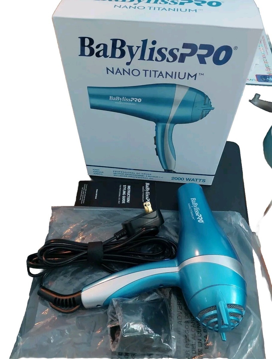 Slightly Used only. BaByliss PRO BABNT5548 Nano Titanium 2000W