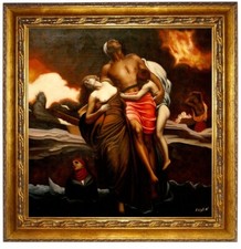 Ölbild Frederic Leighton See gibt die Toten Ölgemälde HANDGEMALT Gemälde 70x70cm