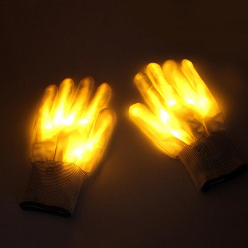 LED glove light off, shining Halloween party props, stage clothing accessories - Picture 11 of 29