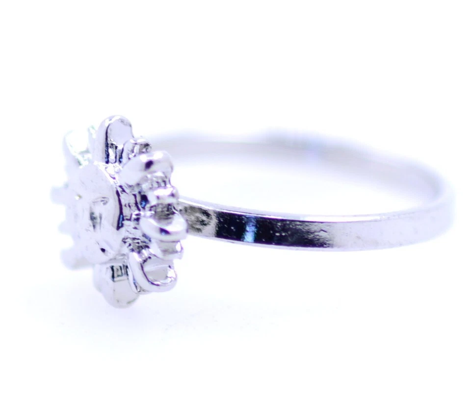 Silver tone smiley sun face charm ring - Image 2 of 3