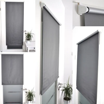 Klemm Rollo Verdunklungsrollo ohne Bohren Fenster Jalousie Thermo Klemmrollo fix - Bild 1 von 4
