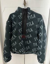 Fila Blue Fleece 1/2 Zip Pullover M 