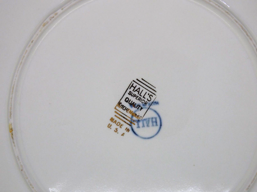 Plate Baby Halls Superior Quality Tableware Made USA 1930s Divided Vintage - Picture 3 of 7