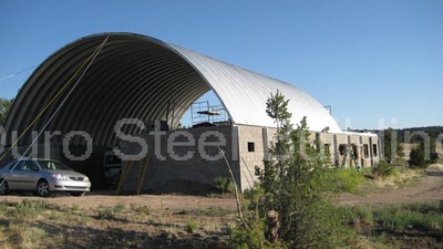 Durospan Steel 40x60x16 Metal Quonset Barn Building Kit Open Ends