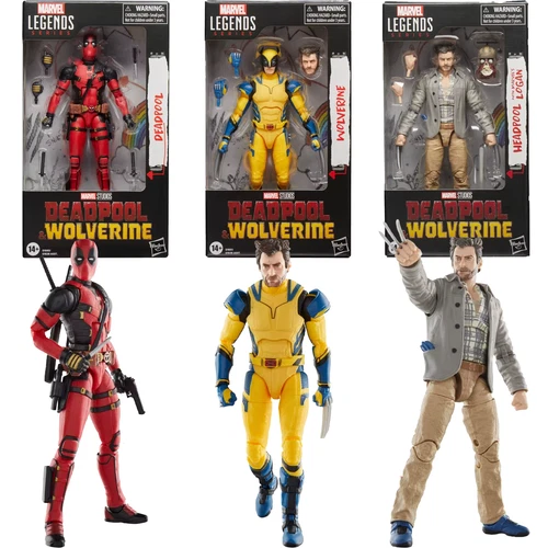 Figurines DEADPOOL & WOLVERINE Logan Marvel Legends Hasbro Jouets officiels