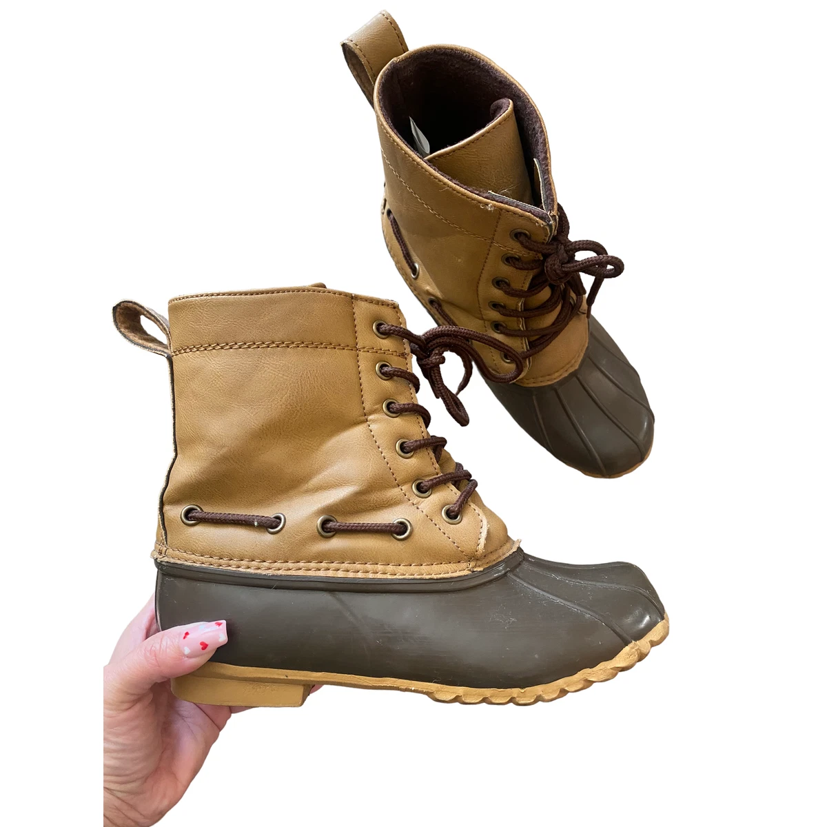 Capelli Kids Winter Duck Boots Size 4 Rain Snow