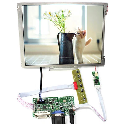 DV VGA LCD Controller Board 10.4" 800x600 LCD Screen Replace G104SN03 V1 LCD