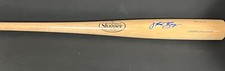 Jake Burger Texas Rangers Auto Signed Bat Beckett Witness Hologram Blonde