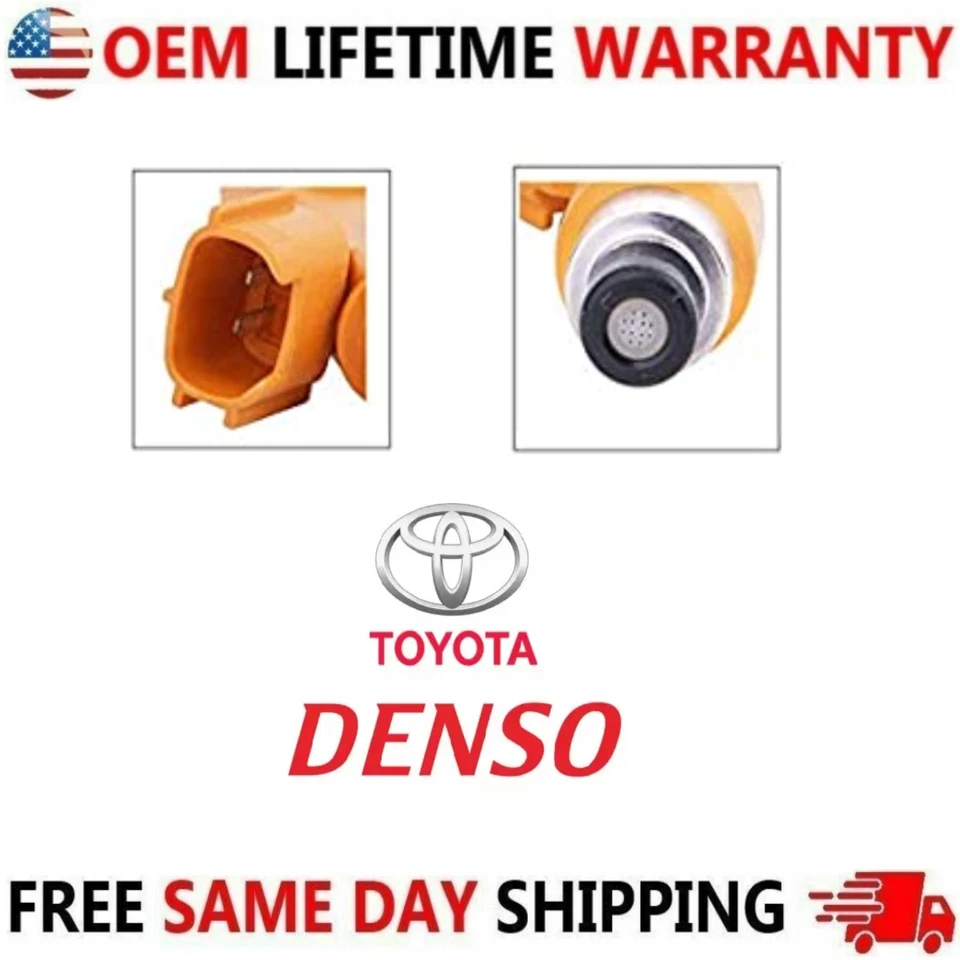 Nuevos inyectores de combustible DENSO 12 orificios actualización x4 para Toyota Camry Solara 2002-04 2,4 L Foto 3 de 4
