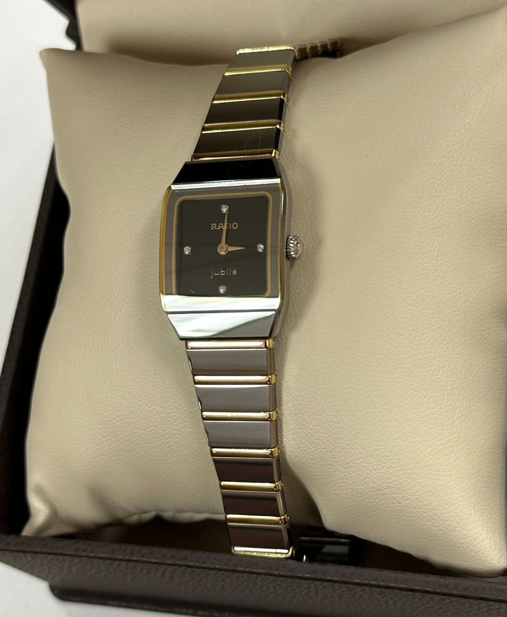 Rado 153.0368.3 Diamond Dial Ceramic/18K Gold Band Ladies Rado 153.0368.3 Diamond Dial Ceramic/18K Gold Band Ladies