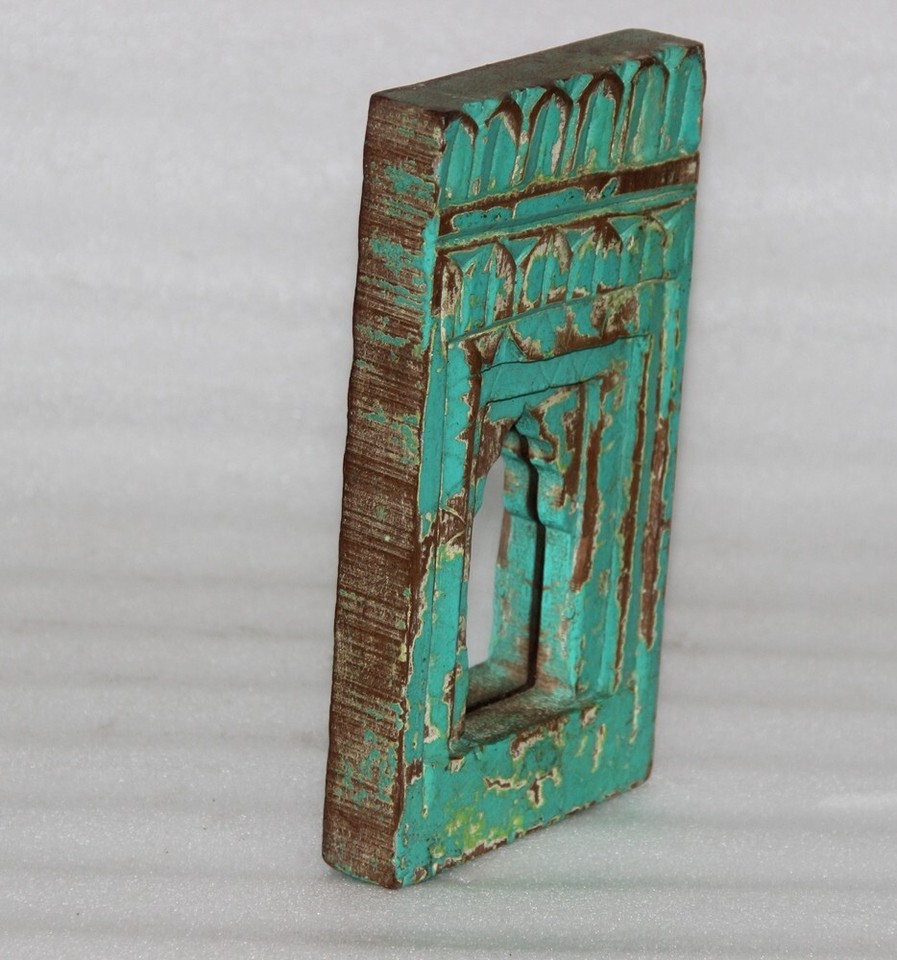 Vintage Wooden Wall Décor Mirror Frame Original Old Hand Carved eBay