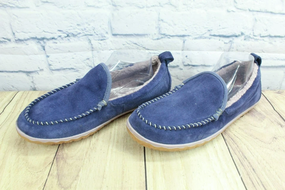 Zapatillas de mocasín de montaña forradas de lana de gamuza púrpura LL Bean para mujer talla 11 M Foto 2 de 4