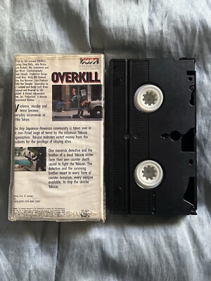 Overkill 1987 VHS Tape Rare 80s Action Vista Home Video HTF Yakuza Overkill 1987 VHS Tape Rare 80s Action Vista Home Video HTF Yakuza