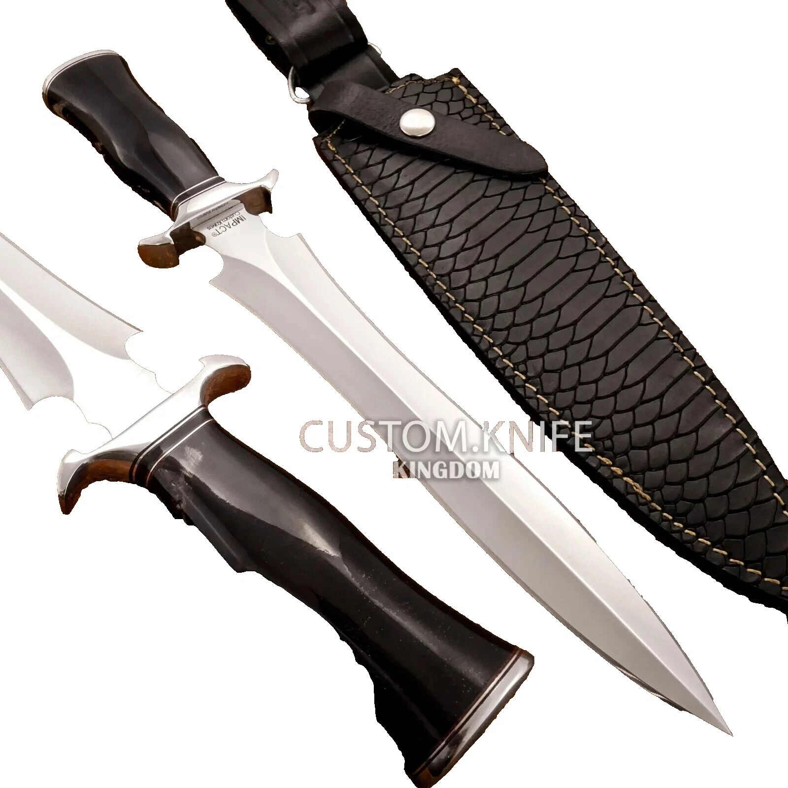 Horn Handle Collectible Modern Everyday Carries Fixed Blade Knives