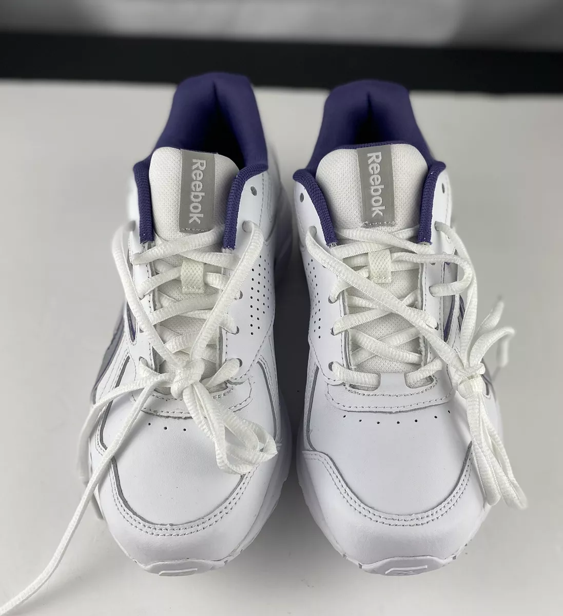 Reebok DMX MAX Moving Bridge Women&#039;s White/Purple Sneakers Size 6 | eBay