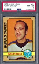 1972 O-PEE-CHEE HK #050 PSA 8 Roger Crozier Sabres 50