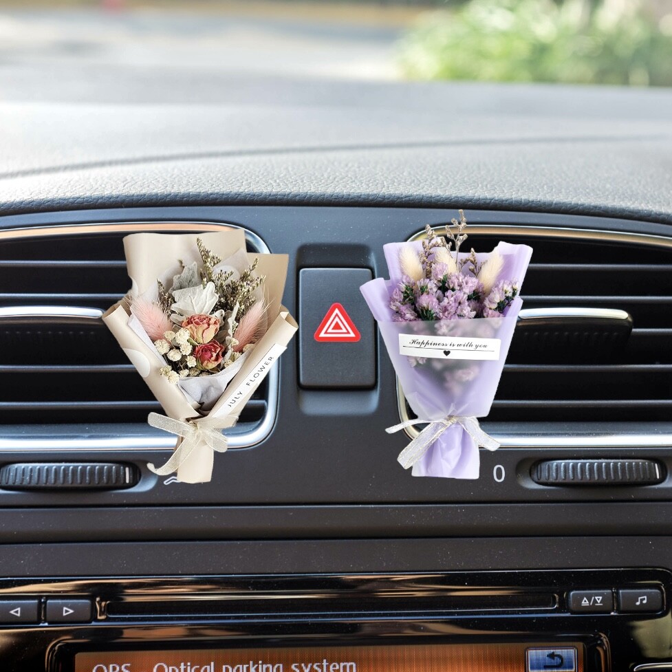 Dried Flowers Car Air Freshener/Car Vent clip/Car Accessories/Car Diffuser-image