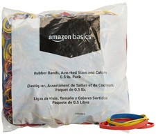 Assorted Size and Color Rubber Bands Strong Elastic Stretch Office Supplies 0.5
