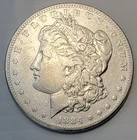 1884-S MORGAN SILVER DOLLAR IN GOOD-QUALITY CONDITION, DETAIL - VF