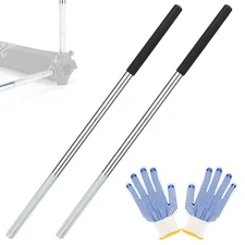 Garage Door Winding Bars - 2 Pcs Torsion Spring Tools with Non-Slip Handle