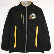 Hamilton Tiger-Cats Reebok Windbreaker Light Jacket Size Large CFL