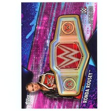 2020 Topps WWE Women's Division Ronda Rousey Championship Plate Patch 150/150