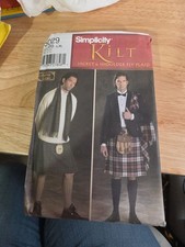 Simplicity 5029 Sewing Pattern Size Large-XL Mens Kilt and Jacket Retro UNCUT