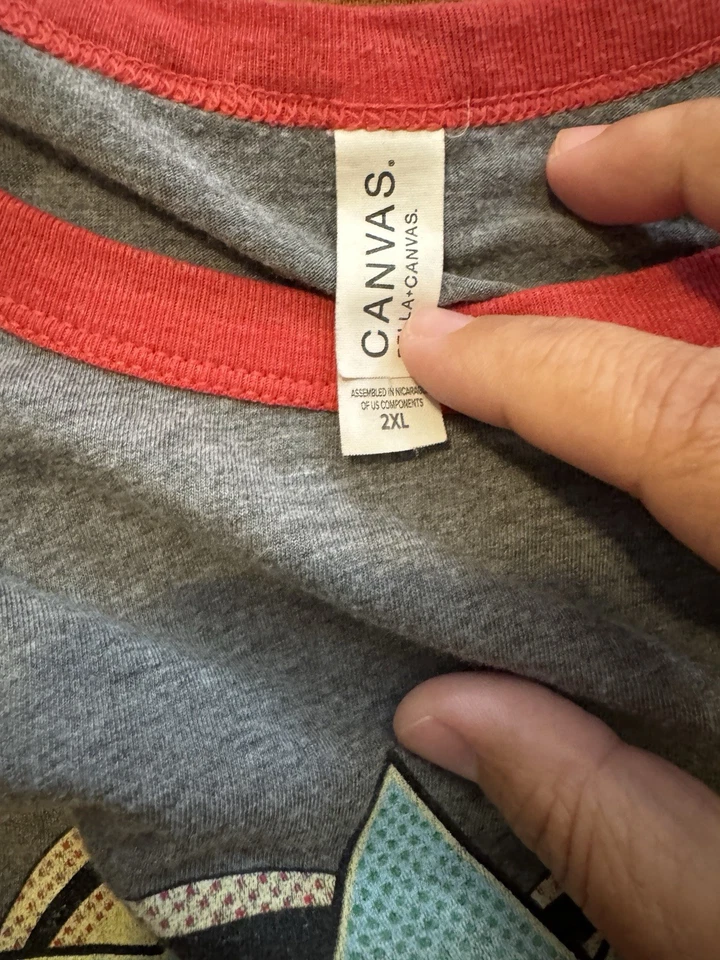 Camiseta banda The Avett Brothers 2017 Tour Raglan (2XL) - Imagem 4 de 4