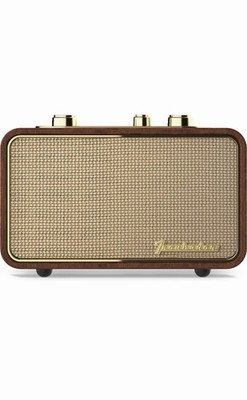 Retro Wood Bluetooth Radio with Built-in Speakers, Wireless Portable Speakers