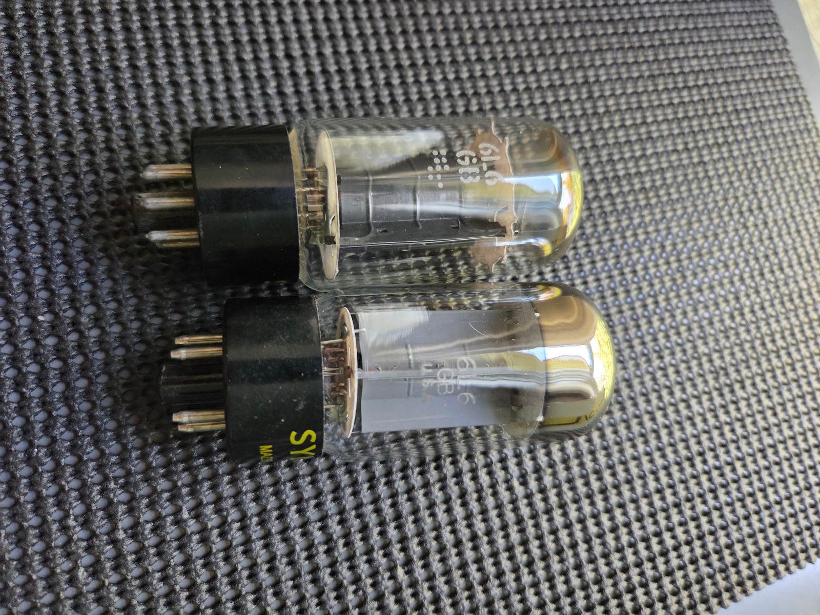 Pair Sylvania 6L6GB Tubes TV-7D/U Tested