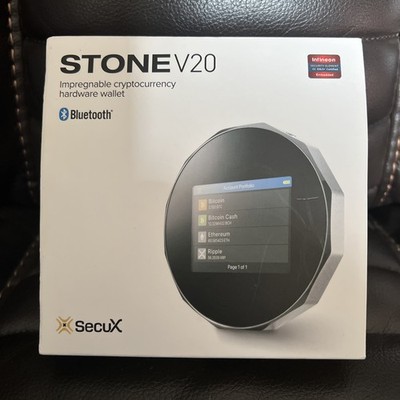 SecuX V20 Crypto Hardware Wallet- Infineon CC EAL5+ Secure Element, Bluetooth, C