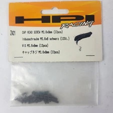 HPI Racing Cap Head Screw M2.6x8mm Black 12 pcs Part Number Z421 New