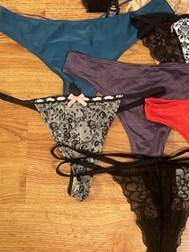 New With Tags VICTORIAS SECRET VERY SEXY Lot Of 10 Thong PANTy Medium Lace