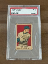 1919-21 W514 #110 HOF Zach Wheat (Hand Cut) Brooklyn Robins - PSA 5