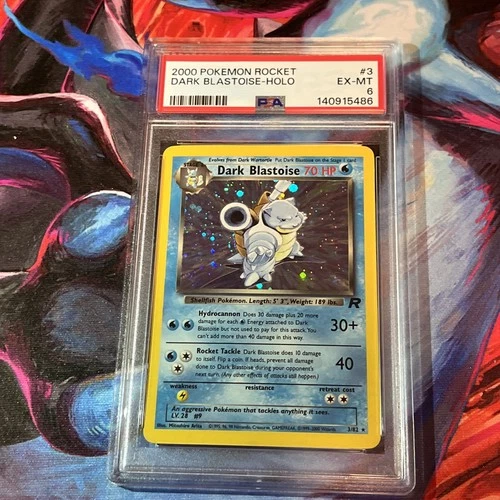 Pokémon TCG Dark Blastoise PSA 6 Holo Rare 3/82