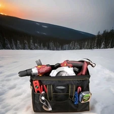 Voyager 12" Portable Tool Bag with 21 Pockets and 24 lb Capacity Tool Bag - NEW 