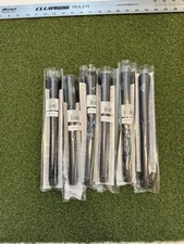 NEW The Grip Master The Roo Sewn Standard Black Leather Swing Grip - Set Of 6