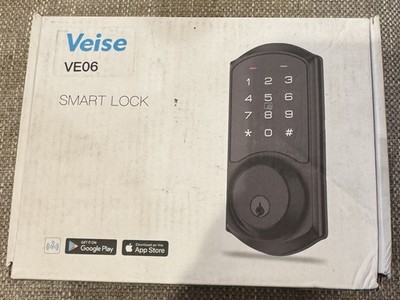 Veise Keyless Entry Door Lock  Matte Black VE06 New
