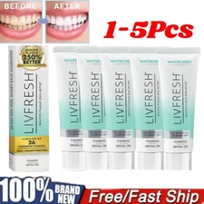 1-5BOX LIVFRESH Toothpaste Gel Clinically Proven to Remove Plaque 250% Better_/-