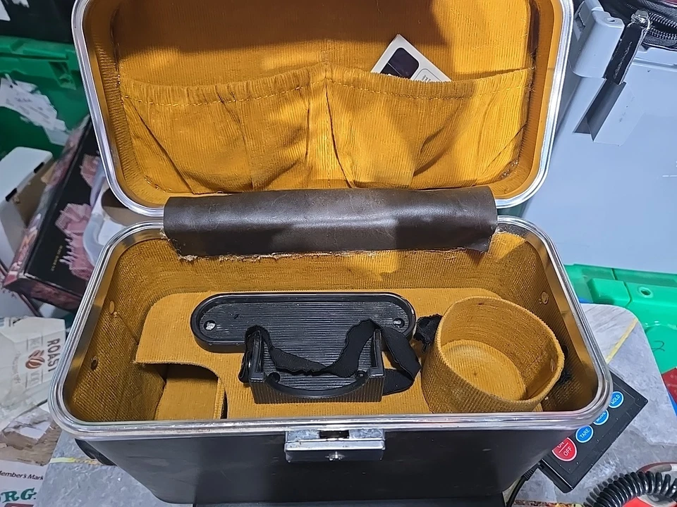 Estuche para Cámara Hinomoto Marrón De Colección con Forro Beige Ajustable Sin Llave Hecho en Japón Foto 3 de 4