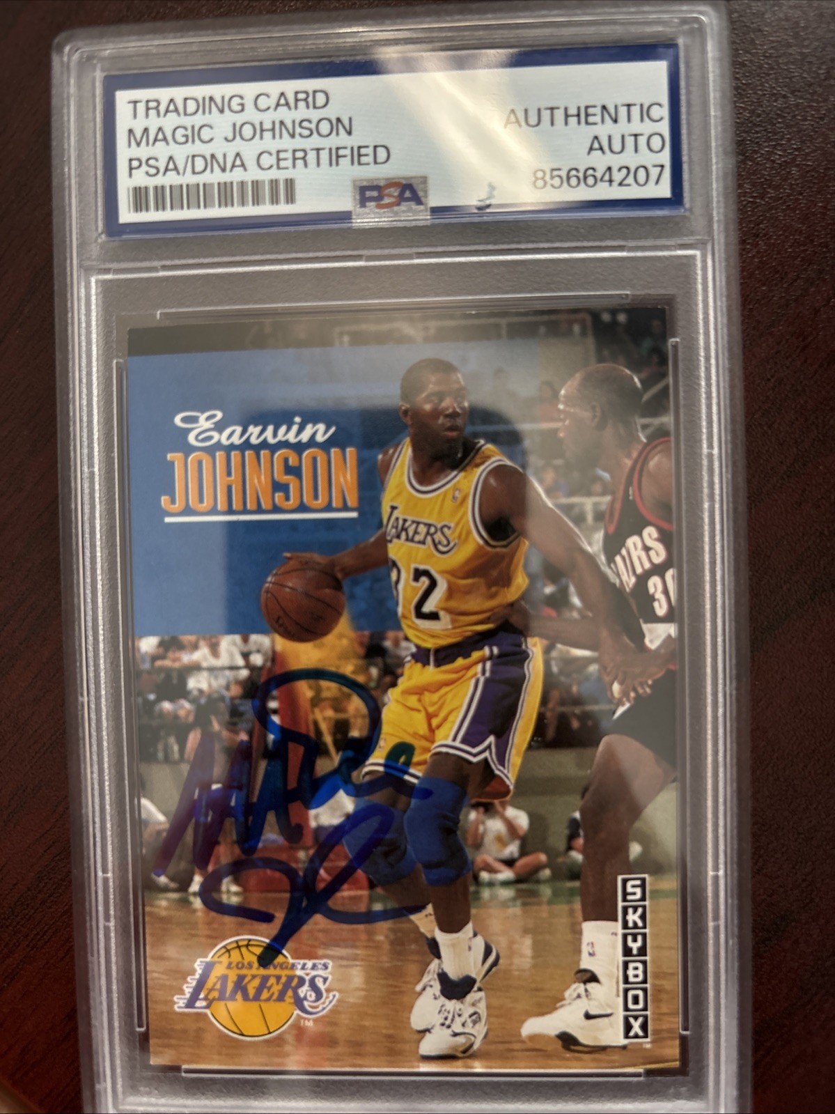 magic johnson auto psa