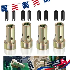 2 Pair of Cat 1 Quick Hitch Adapter Bushings Set for Category 1 3-Point Tractors