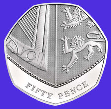 50p Coin. ROYAL SHIELD OF ARMS FIFTY PENCE COIN 2012. BUNC.