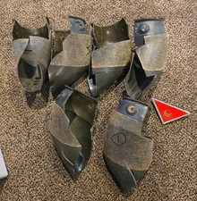 Six AMF Pool Table Ball Return Pockets Badge And Hardware