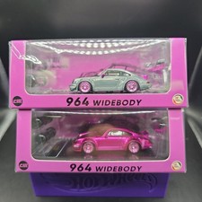 Cm Model 964 Widebody Porsche 164 Scale Diecast Pink Car Chase And Regular Pair