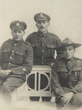 Antique World War 1 Soldiers Posing In Uniform 1910s Ww1 Military