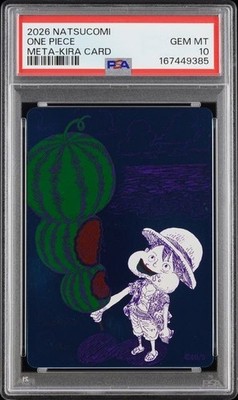 PSA 10 2026 Summer Comics Fair Natsucomi Meta-Kira Cards One Piece Japanese