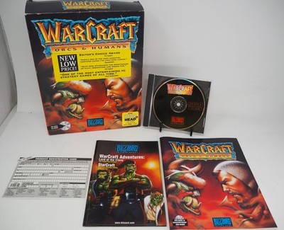 WarCraft 1 Orcs & Humans Big Box PC MS-DOS 1993
