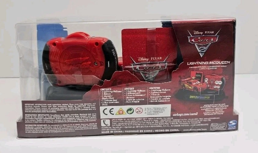 Disney Pixar Cars 2 Lightning McQueen Air Hogs RC Remote Control Car New - Image 3 of 4