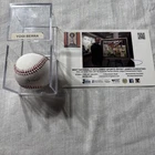 Yogi Berra Signed Autograph Rawlings OLMB Baseball & Artist Signed Postcard